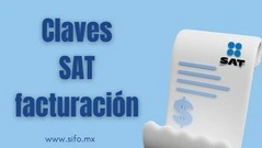 Imagen de ticket de facturación con texto claves SAT facturación